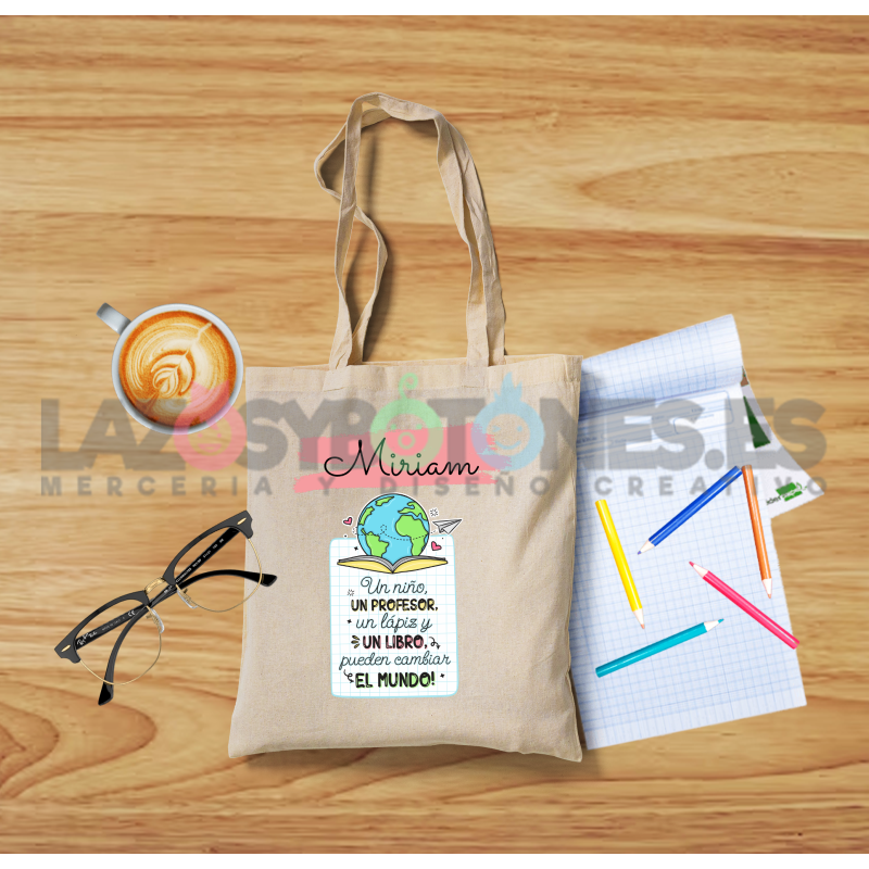 BOLSA PERSONALIZADA PROFESORES - LIBRETA