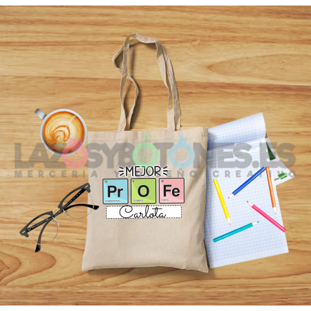 BOLSA PERSONALIZADA PROFESORES - SÍMBOLOS QUÍMICOS