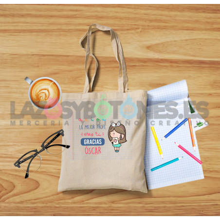 BOLSA PERSONALIZADA PROFESORES - EL MEJOR ERES TÚ