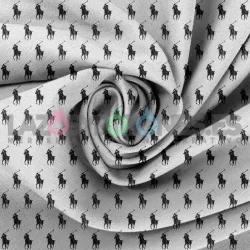 Tela Polo RL Blanco/negro - 150cm/ancho Tela Polo RL Blanco/negro - 150cm/ancho