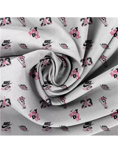 Tela Nike Jordan Blanco/rosa - 150cm/ancho
