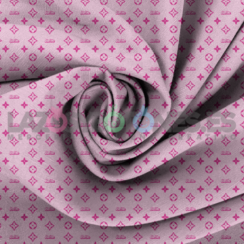 ¡PREVENTA! Tela Barbie Logo Rosa - 150cm/ancho