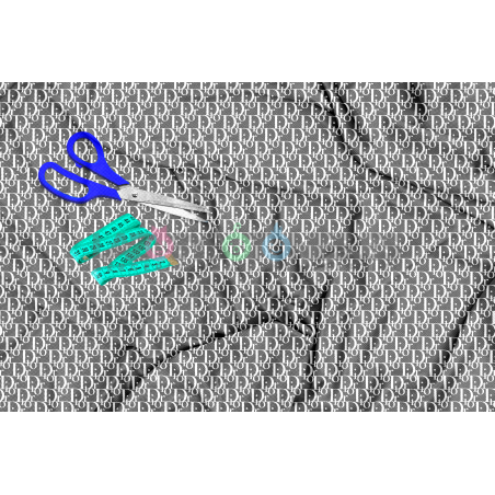 Tela Dior Gris/blanco - 150cm/ancho