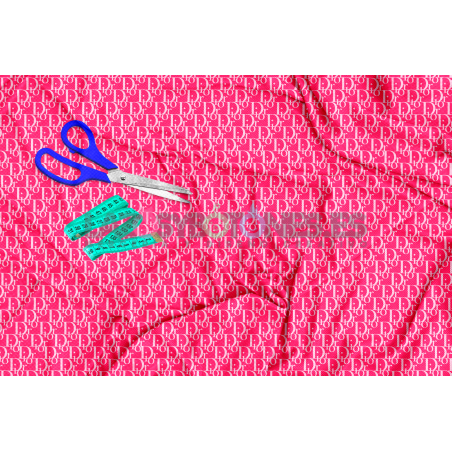 Tela Dior Rosa Bebé / Fucsia - 150cm/ancho