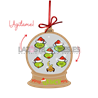 BOLA DE NAVIDAD CON PURPURINA ¡AGÍTAME! -  MOD. GRINCH FAMILY