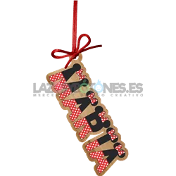 BOLA DE NAVIDAD MADERA - MOD. NOMBRE MINNIE BOLA DE NAVIDAD MADERA - MOD. NOMBRE MINNIE