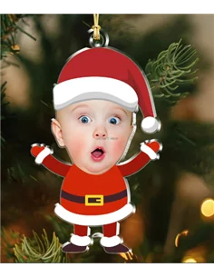 BOLA DE NAVIDAD - MOD. PAPA NOEL CON FOTO BOLA DE NAVIDAD - MOD. PAPA NOEL CON FOTO