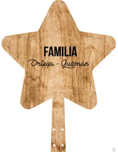 BOLA DE NAVIDAD MADERA - MOD. REDONDO FAMILIA BOLA DE NAVIDAD MADERA - MOD. REDONDO FAMILIA