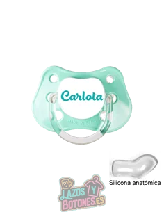 CHUPETE BLANCO PERSONALIZADO CON NOMBRE - 0 a 6 meses CHUPETE BLANCO PERSONALIZADO CON NOMBRE - 0 a 6 meses