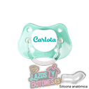 CHUPETE BLANCO PERSONALIZADO CON NOMBRE - 0 a 6 meses