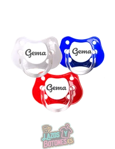 PACK DE 3 CHUPETES PERSONALIZADOS CON NOMBRE - GALAXIA - 0 a 6 meses PACK DE 3 CHUPETES PERSONALIZADOS CON NOMBRE - GALAXIA - 0 a 6 meses