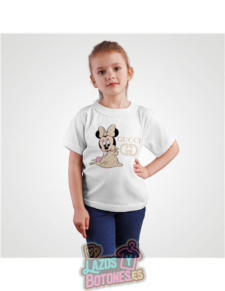 PEGATINA ROPA TODO COLOR - MINNIE GUCCI 15cm ¡¡¡DESCUENTO!!!