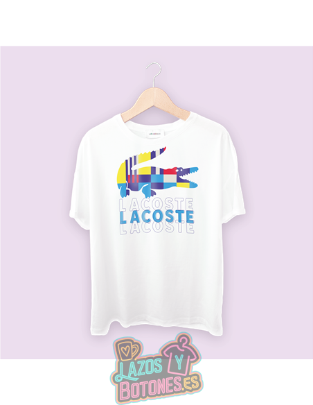 PEGATINA ROPA TODO COLOR - LACOSTE 22cm ¡¡¡DESCUENTO!!!