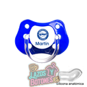 CHUPETE PERSONALIZADO DEPORTIVO ALAVÉS NOMBRE