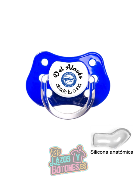 CHUPETE PERSONALIZADO DEPORTIVO ALAVÉS FRASE