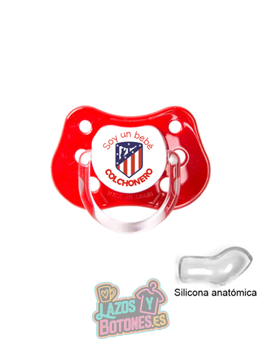 CHUPETE PERSONALIZADO ATLÉTICO DE MADRID FRASE