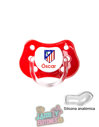 CHUPETE PERSONALIZADO ATLÉTICO DE MADRID NOMBRE