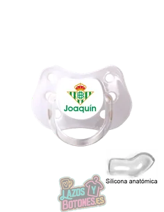 CHUPETE PERSONALIZADO BETIS NOMBRE CHUPETE PERSONALIZADO BETIS NOMBRE