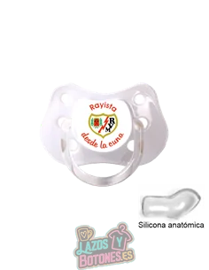 CHUPETE PERSONALIZADO RAYO VALLECANO FRASE CHUPETE PERSONALIZADO RAYO VALLECANO FRASE