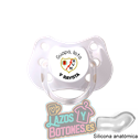 CHUPETE PERSONALIZADO RAYO VALLECANO FRASE