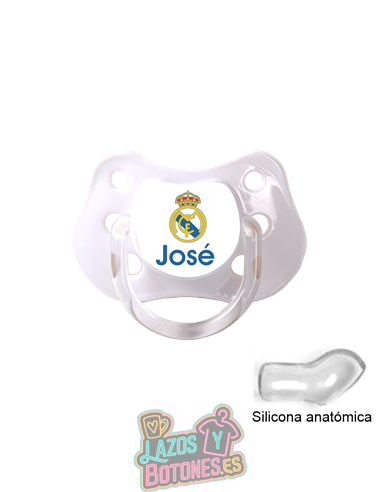 CHUPETE PERSONALIZADO REAL MADRID NOMBRE