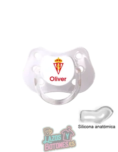 CHUPETE PERSONALIZADO SPORTING DE GIJÓN NOMBRE CHUPETE PERSONALIZADO SPORTING DE GIJÓN NOMBRE
