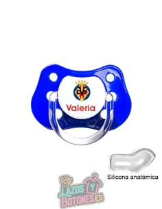 CHUPETE PERSONALIZADO VILLAREAL NOMBRE CHUPETE PERSONALIZADO VILLAREAL NOMBRE