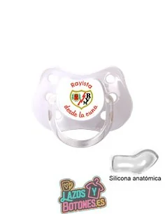 CHUPETE PERSONALIZADO RAYO VALLECANO FRASE CHUPETE PERSONALIZADO RAYO VALLECANO FRASE