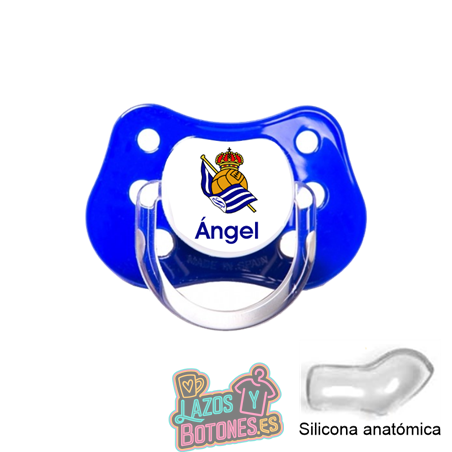 CHUPETE PERSONALIZADO REAL SOCIEDAD FRASE