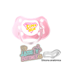 CHUPETE PERSONALIZADO - SUPER HIJA  - 0 a 6 meses