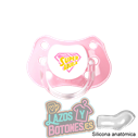 CHUPETE PERSONALIZADO - SUPER ABUELA - 0 a 6 meses