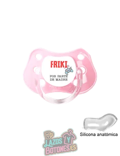 CHUPETE PERSONALIZADO -  FRIKI POR PARTE DE... - 0 a 6 meses