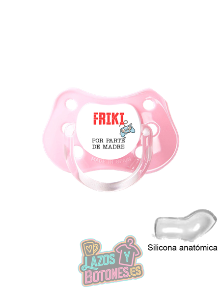 CHUPETE PERSONALIZADO -  FRIKI POR PARTE DE... - 0 a 6 meses