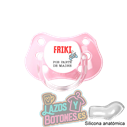 CHUPETE PERSONALIZADO -  FRIKI POR PARTE DE... - 0 a 6 meses