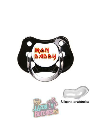 CHUPETE PERSONALIZADO - IRON DADDY - 0 a 6 meses