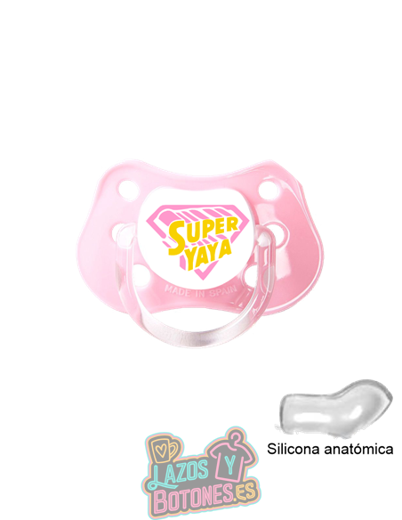 CHUPETE PERSONALIZADO - SUPER YAYA - 0 a 6 meses