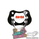 CHUPETE PERSONALIZADO - MAMÁ SUPER METALERA - 0 a 6 meses