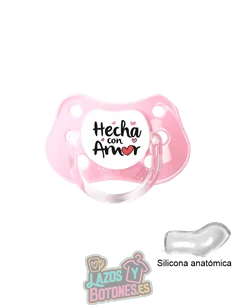 CHUPETE PERSONALIZADO HECHO / HECHO CON AMOR - 0 a 6 meses CHUPETE PERSONALIZADO HECHO / HECHO CON AMOR - 0 a 6 meses