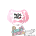 CHUPETE PERSONALIZADO HECHO /  HECHO CON AMOR - 0 a 6 meses