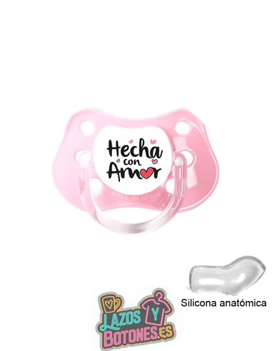CHUPETE PERSONALIZADO HECHO /  HECHO CON AMOR - 0 a 6 meses