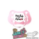 CHUPETE PERSONALIZADO HECHO /  HECHO CON AMOR - 0 a 6 meses