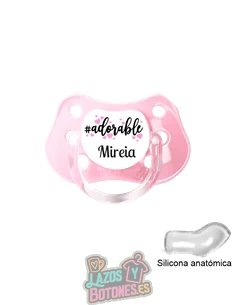 ???????? Chupete Personalizado Adorable - Con Nombre y Colores a Elegir ???????? Chupete Personalizado Adorable - Con Nombre y Colores a Elegir