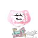???????? Chupete Personalizado Adorable - Con Nombre y Colores a Elegir