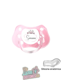 CHUPETE PERSONALIZADO PRINCESA NOMBRE - 0 a 6 meses CHUPETE PERSONALIZADO PRINCESA NOMBRE - 0 a 6 meses