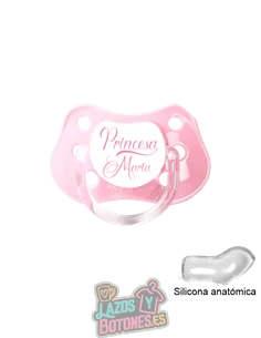 CHUPETE PERSONALIZADO PRINCESA NOMBRE - 0 a 6 meses CHUPETE PERSONALIZADO PRINCESA NOMBRE - 0 a 6 meses