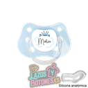 CHUPETE PERSONALIZADO PRÍNCIPE NOMBRE - 0 a 6 meses