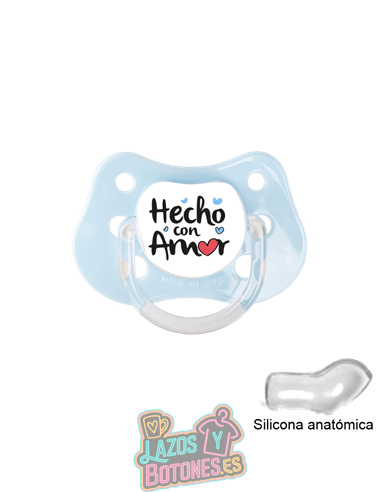 CHUPETE PERSONALIZADO HECHO /  HECHO CON AMOR - 0 a 6 meses