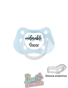 CHUPETE PERSONALIZADO ADORABLE NOMBRE Y COLOR A ELEGIR - 0 a 6 meses CHUPETE PERSONALIZADO ADORABLE NOMBRE Y COLOR A ELEGIR - 0 a 6 meses