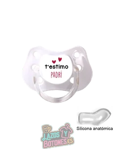 CHUPETE PERSONALIZADO T'ESTIMO AVI, AVIA, TIET, ETC - 0 a 6 meses CHUPETE PERSONALIZADO T'ESTIMO AVI, AVIA, TIET, ETC - 0 a 6 meses