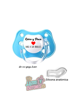 CHUPETE PERSONALIZADO VAIS A SER ABUELOS - 0 a 6 meses